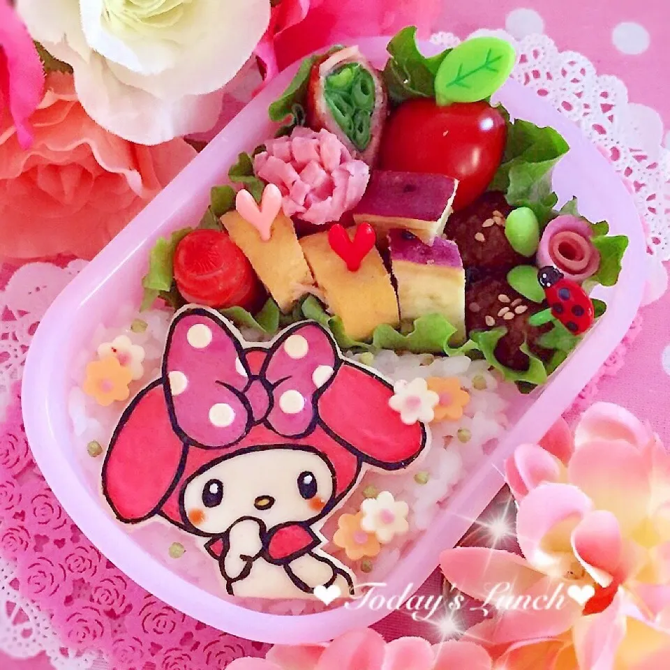 春ルンルン♬マイメロちゃんのお弁当♡|usacoさん