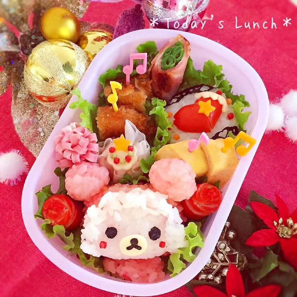 モコモコフードコリラちゃんのクリスマス弁当♡|usacoさん