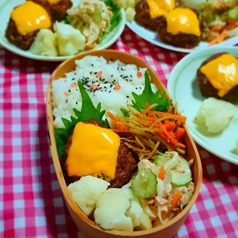 デミグラチーズハンバーグ弁当🍱|ひなちゃんさん