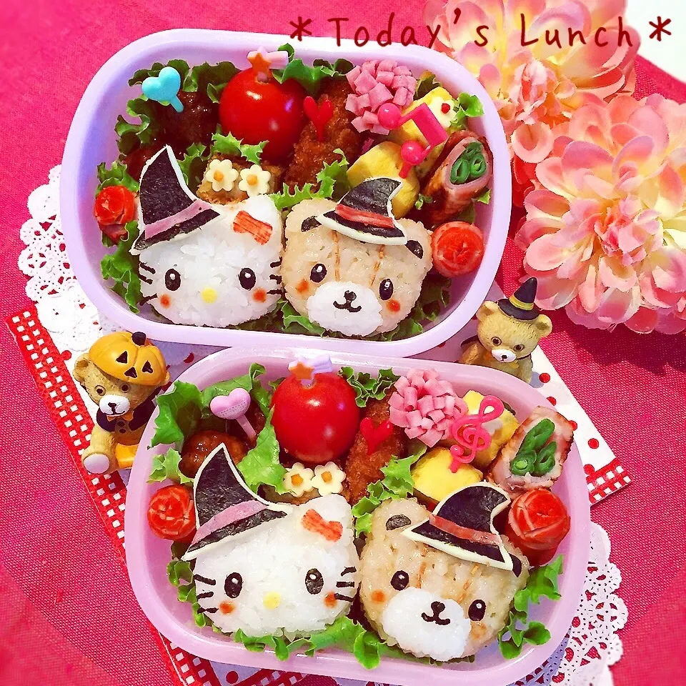 キティ＆タイニーチャムのハロウィン弁当♡|usacoさん