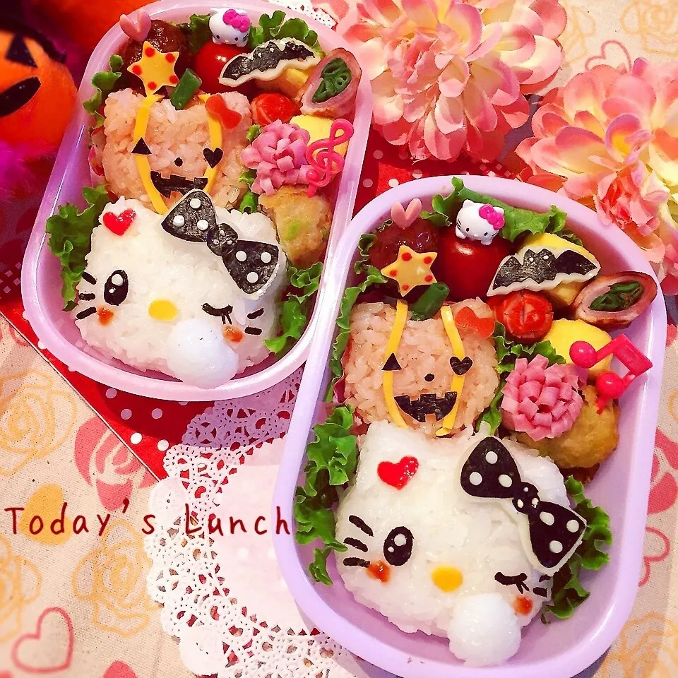 【Thank youハロウィン祭♡】ハロウィンキティ弁当♡|usacoさん