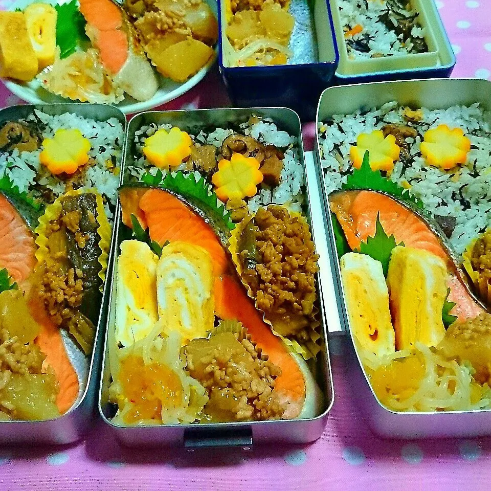 Snapdishの料理写真:鮭弁当🍱|ひなちゃんさん