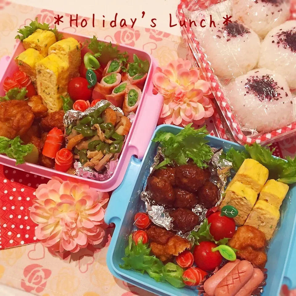 朝４時起きで作ったバタバタお出かけ弁当♡|usacoさん