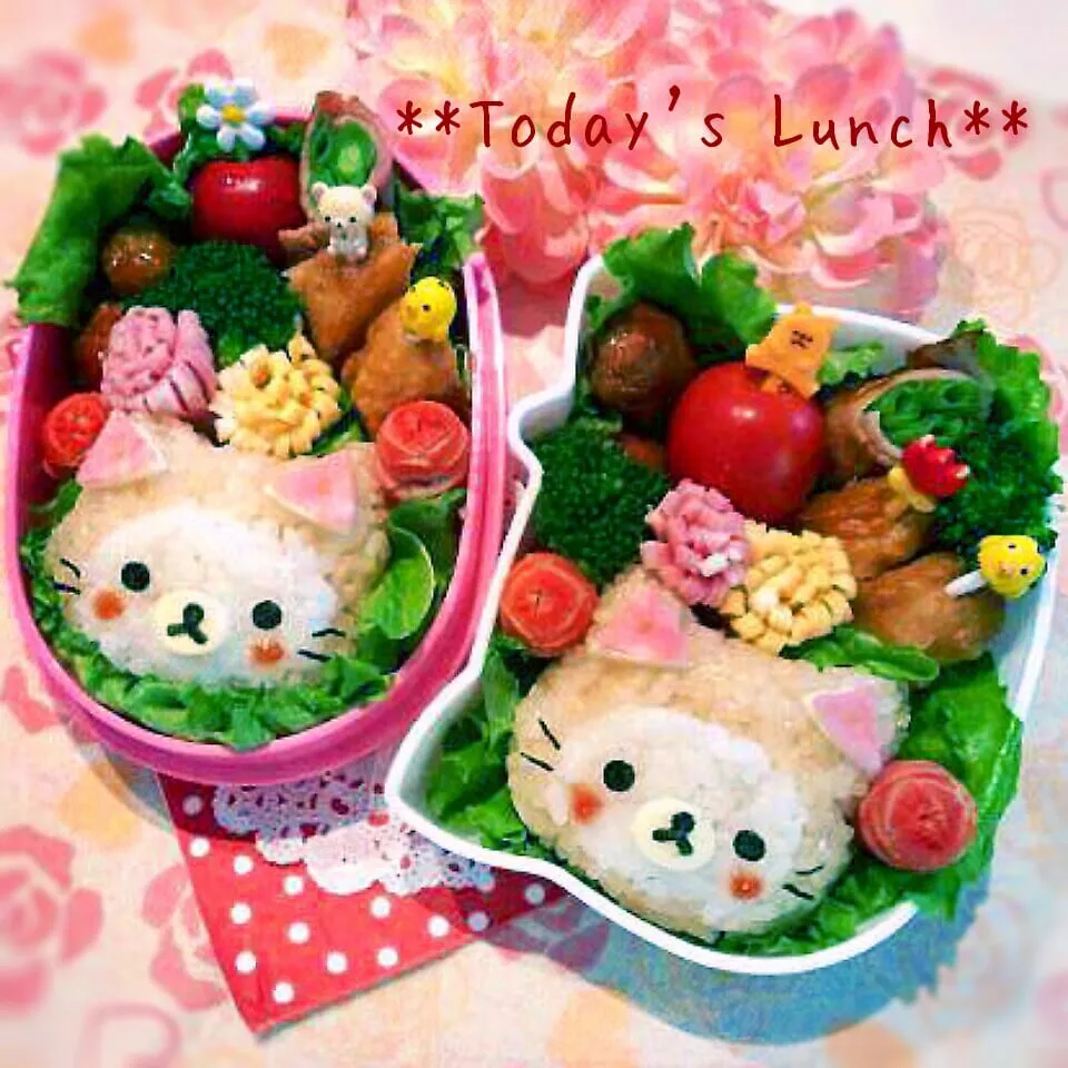 ＊ねこコリラックマちゃん＊まねっこ弁当♪|usacoさん