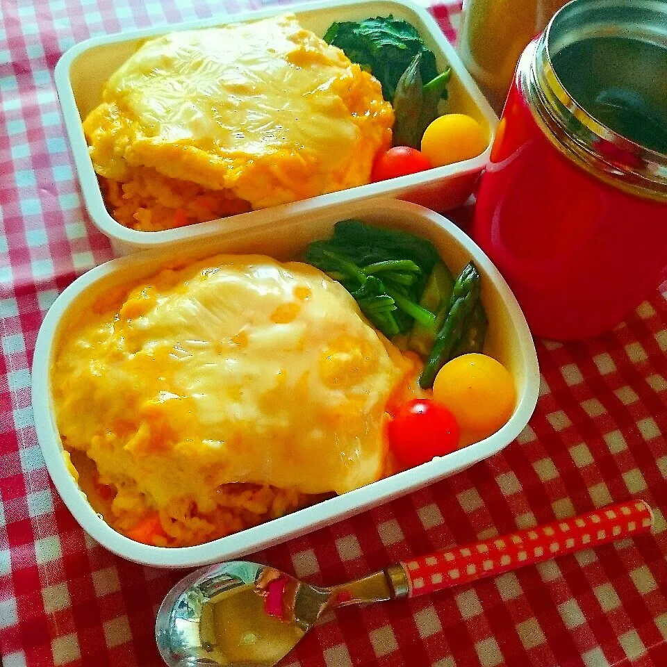 チーズオムライス弁当🎌|ひなちゃんさん