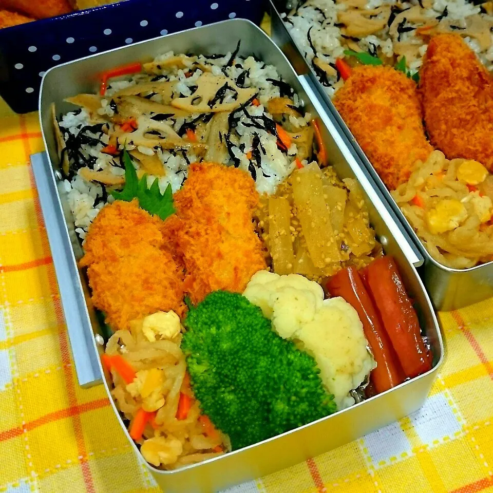 カキフライ弁当|ひなちゃんさん