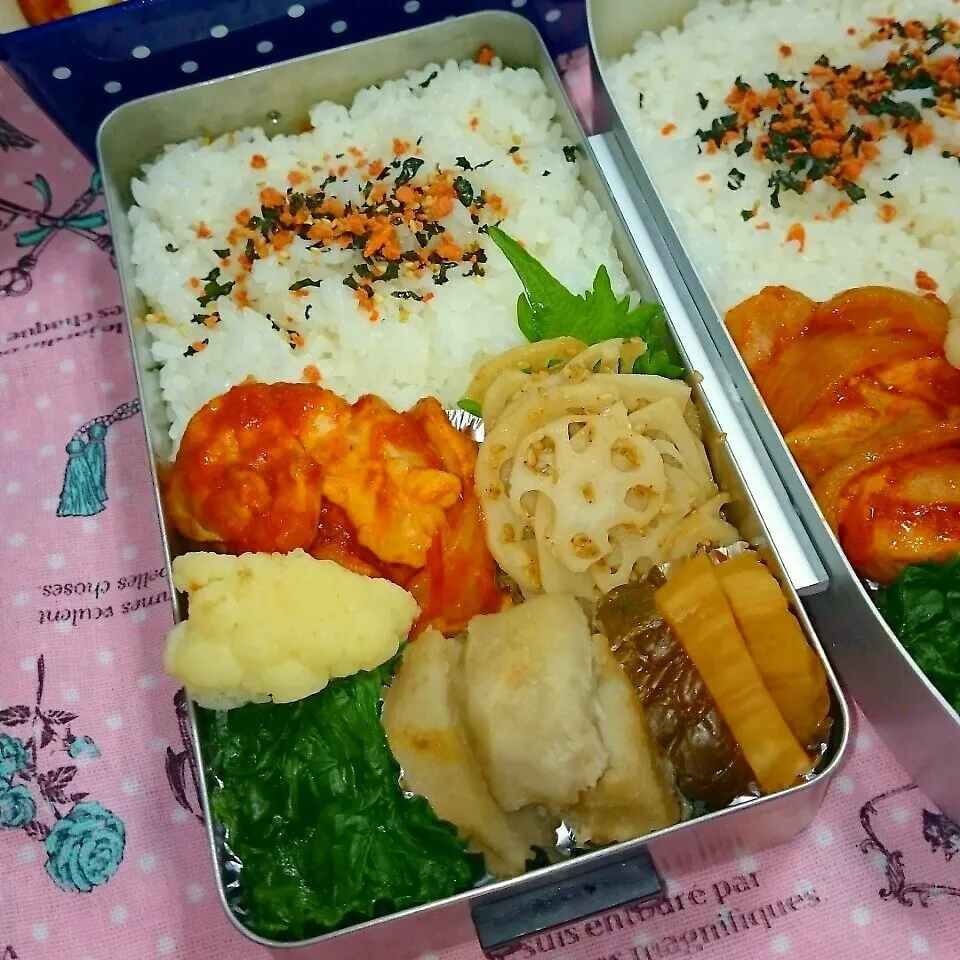 鶏ももトマト煮弁当 |ひなちゃんさん