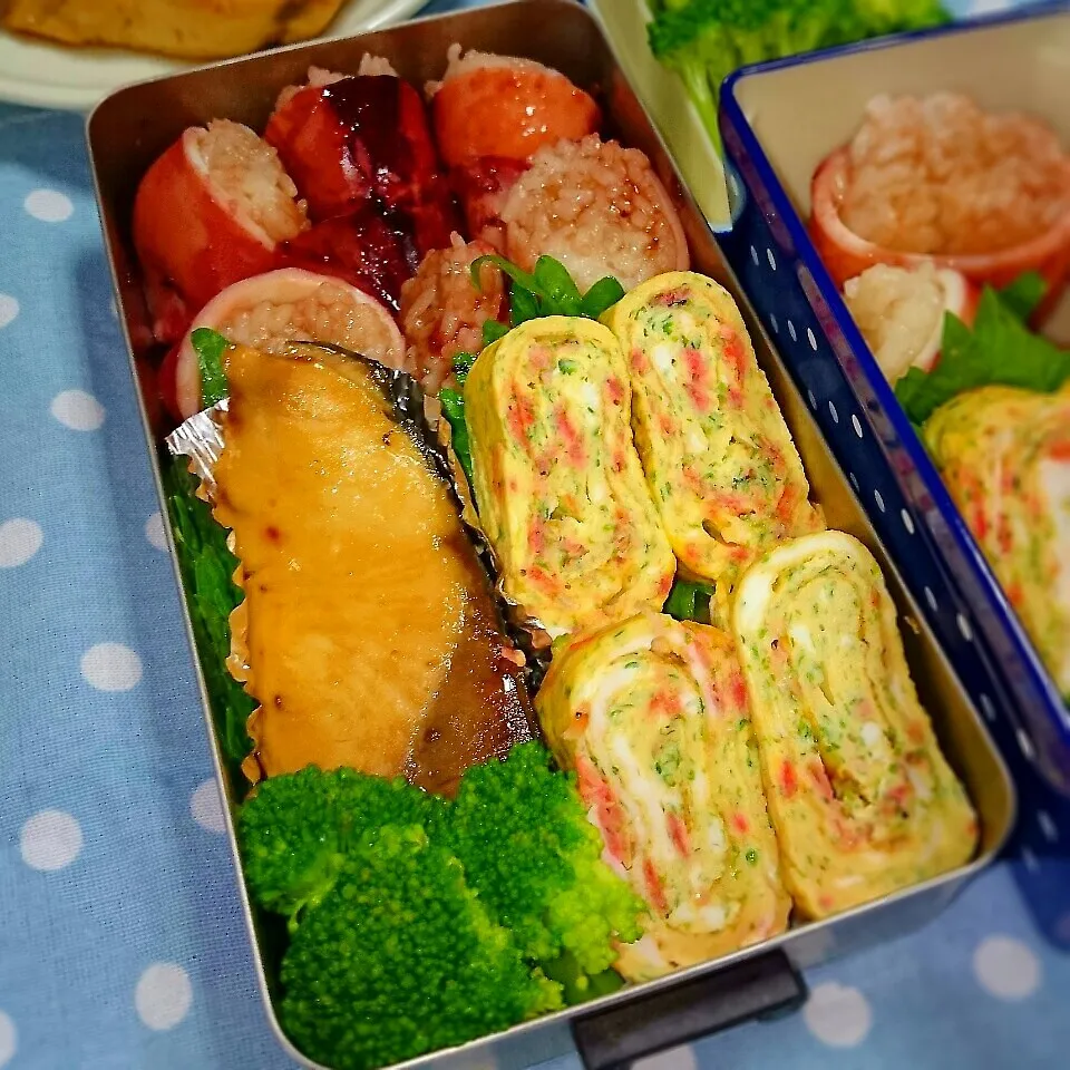 いかめしとぶりの照り焼き弁当。|ひなちゃんさん