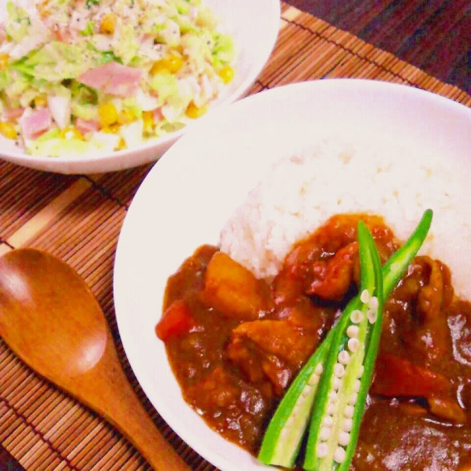 今日の夕食☆チキンカレー♪|ひなちゃんさん