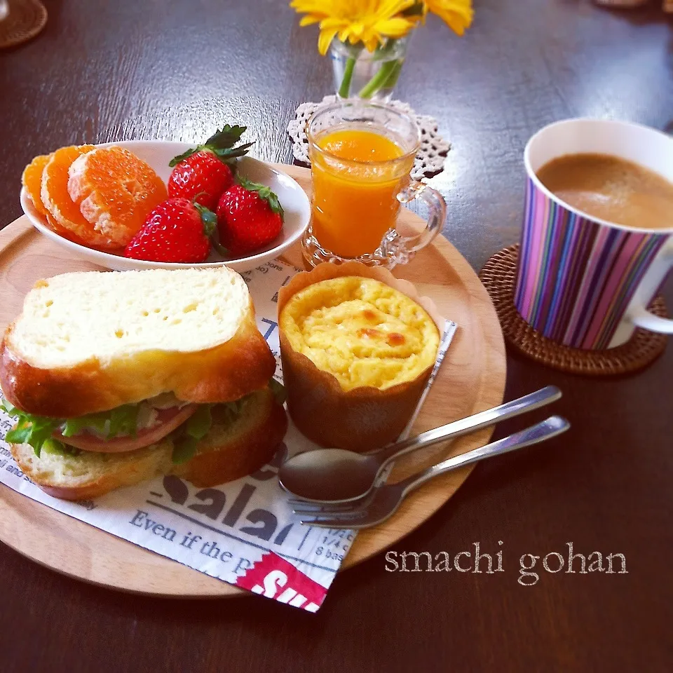 今日の朝ごはん♡|まち＊さん