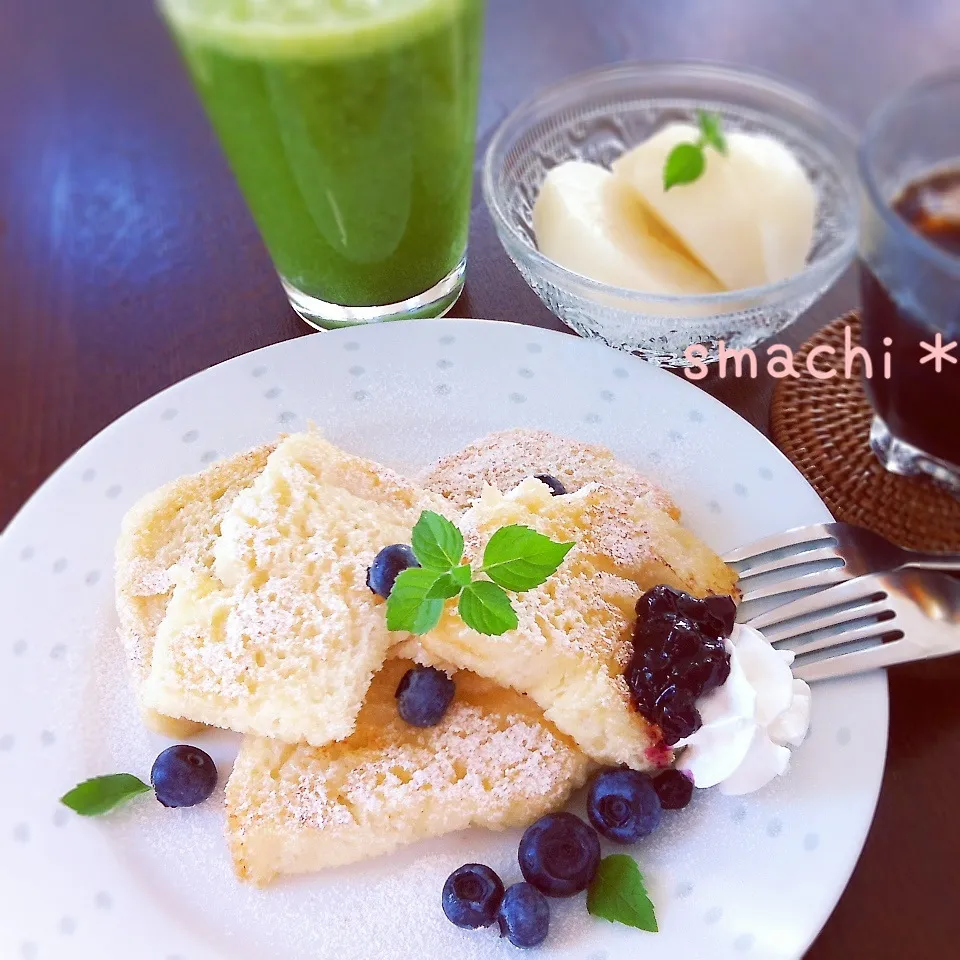 今日の朝ごはん♡|まち＊さん