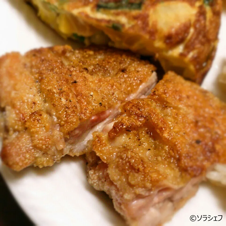 鶏もも肉のパリパリ焼き|ソラシェフさん