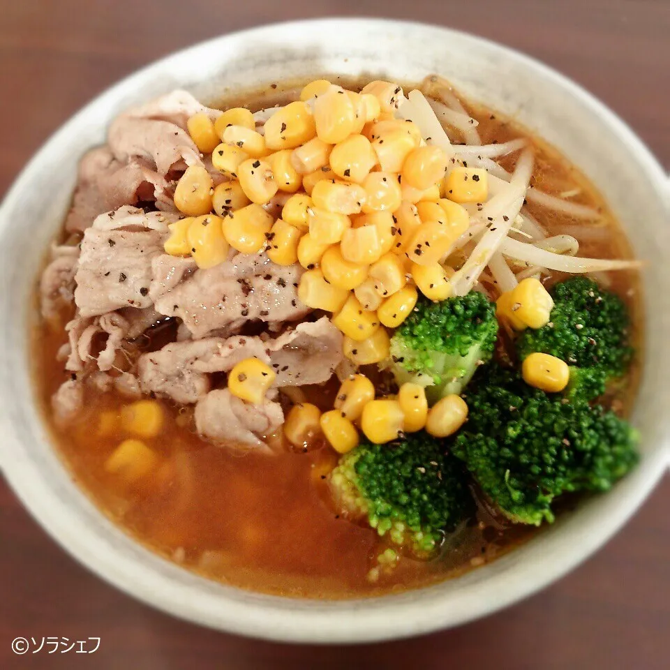 ソラシェフの昼ご飯 味噌ラーメン|ソラシェフさん