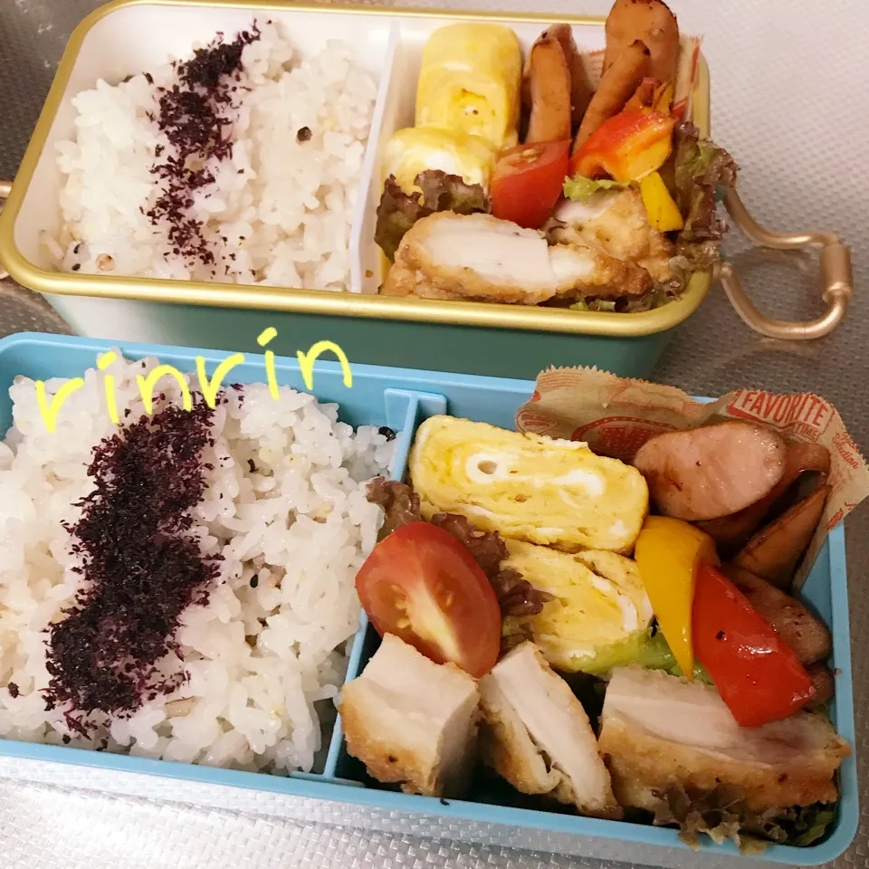 2018.8.15 兄ちゃんバイト弁当&自分弁当～玉子焼♪|rinrin*mama*さん