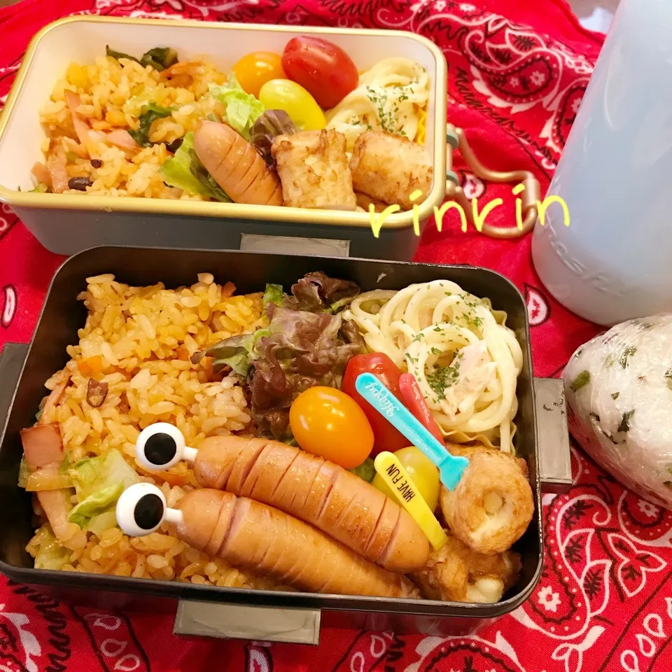 Snapdishの料理写真:2018.7.6 JK＆自分弁当～レタスのケチャップライス♪|rinrin*mama*さん