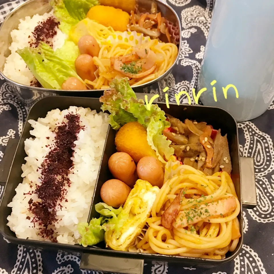 Snapdishの料理写真:2018.6.21 JK＆自分弁当～ナポリタン♪♪|rinrin*mama*さん