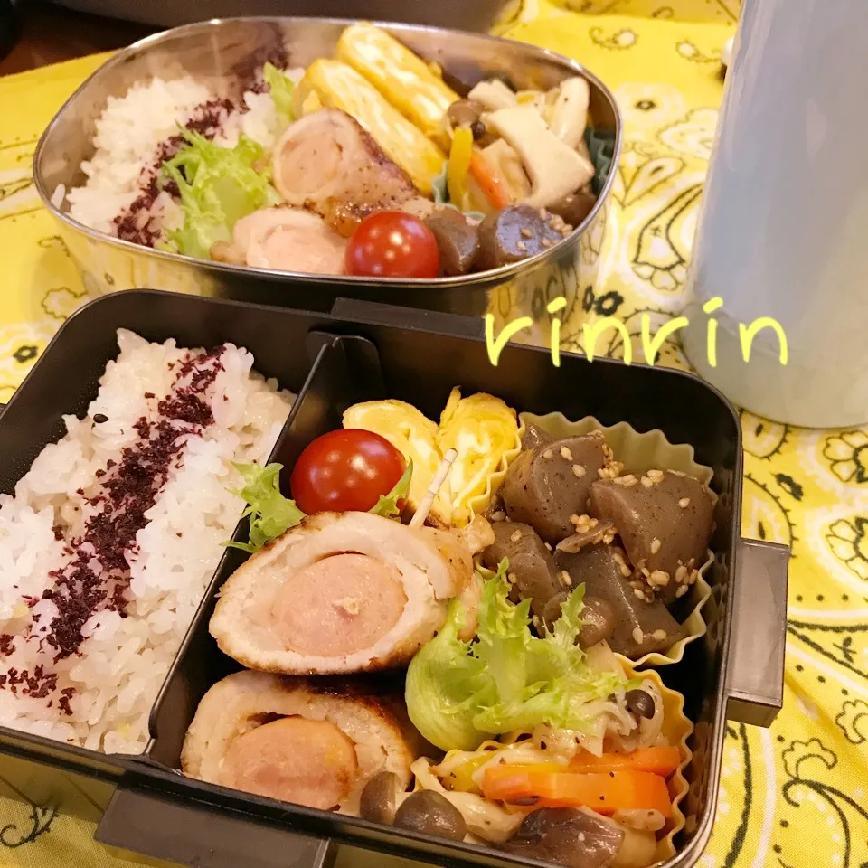 Snapdishの料理写真:2018.5.28 JK＆自分弁当～きのこのマリネ♪♪|rinrin*mama*さん