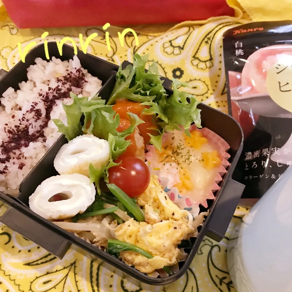 2018.5.24 JK弁当～もやし卵ほうれん草♪♪|rinrin*mama*さん