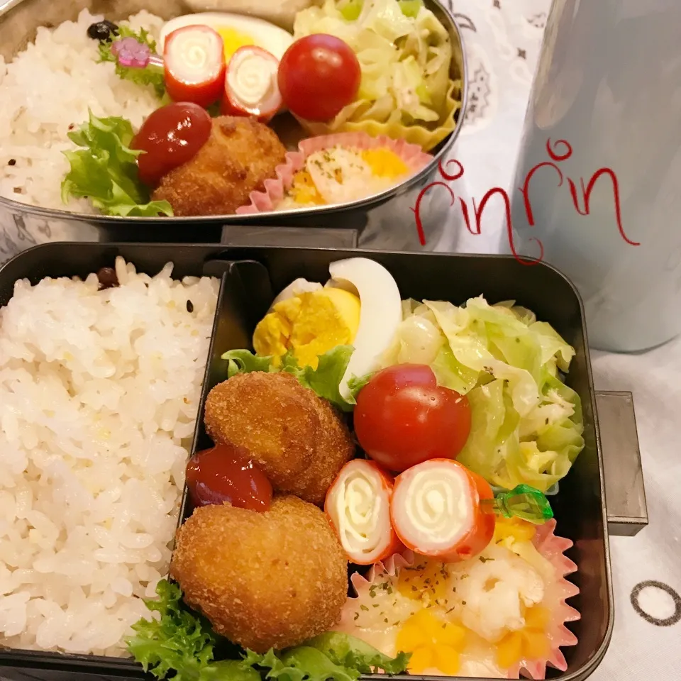 Snapdishの料理写真:2018.4.18 JK＆自分弁当～ツナキャベツ♪♪|rinrin*mama*さん