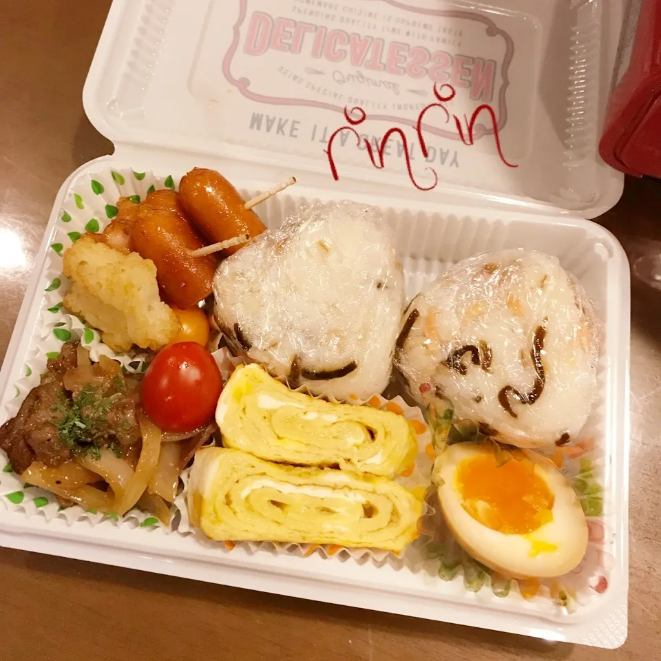 Snapdishの料理写真:2017.12 大会弁当～豚のしょうが焼き♪|rinrin*mama*さん