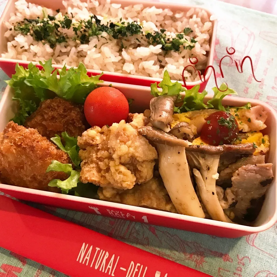 8.5 JC部活弁当～ベーコンオムレツ♪|rinrin*mama*さん