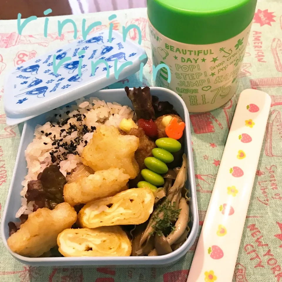 Snapdishの料理写真:12.18 JC1日練習のお弁当～きのこ炒め♪|rinrin*mama*さん