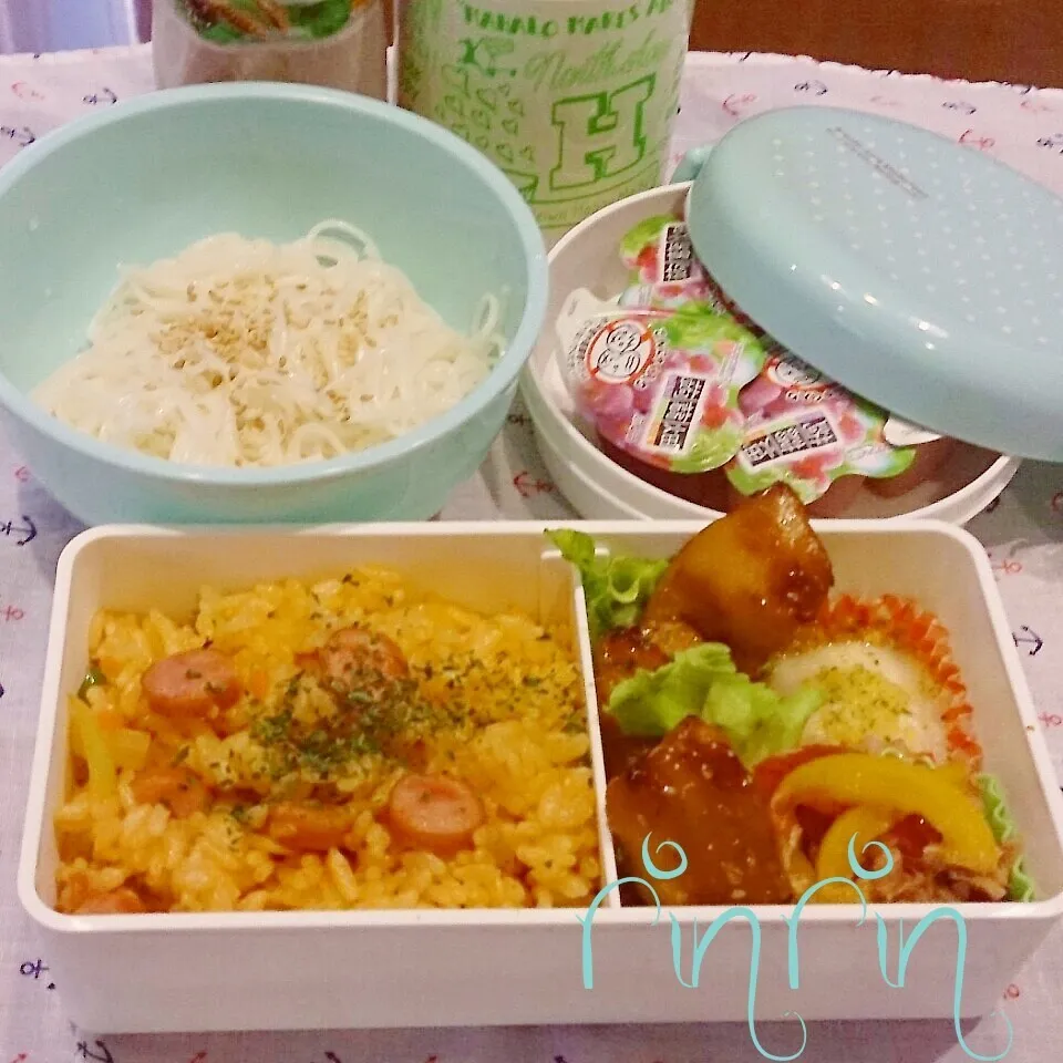 Snapdishの料理写真:7*25 JC部活弁当～お素麺～♪|rinrin*mama*さん