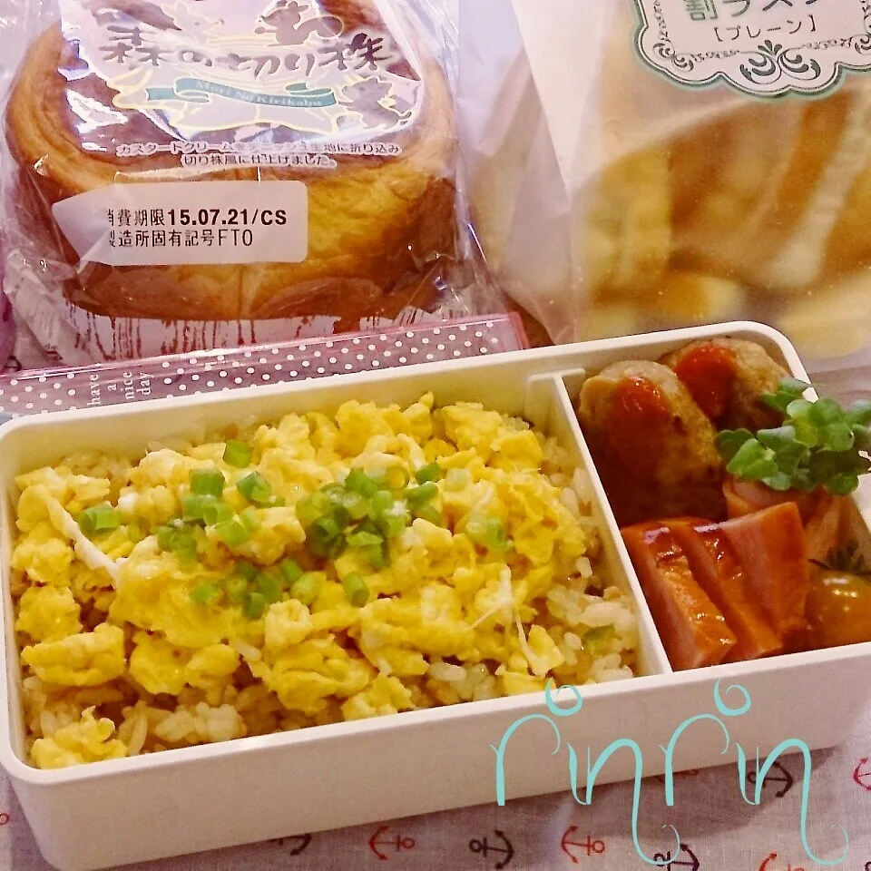 7*20 JC部活弁当～入り卵のせ炒飯～♪|rinrin*mama*さん