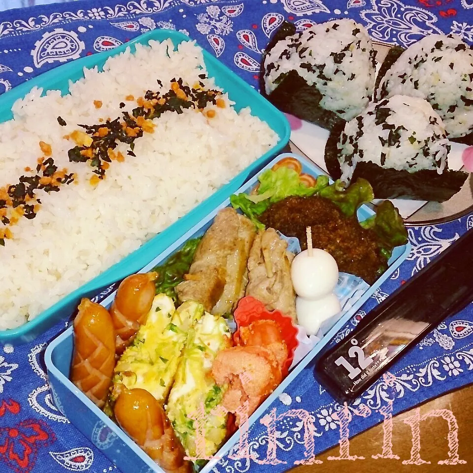 Snapdishの料理写真:5*8 高２男子弁当～豚串～♪|rinrin*mama*さん