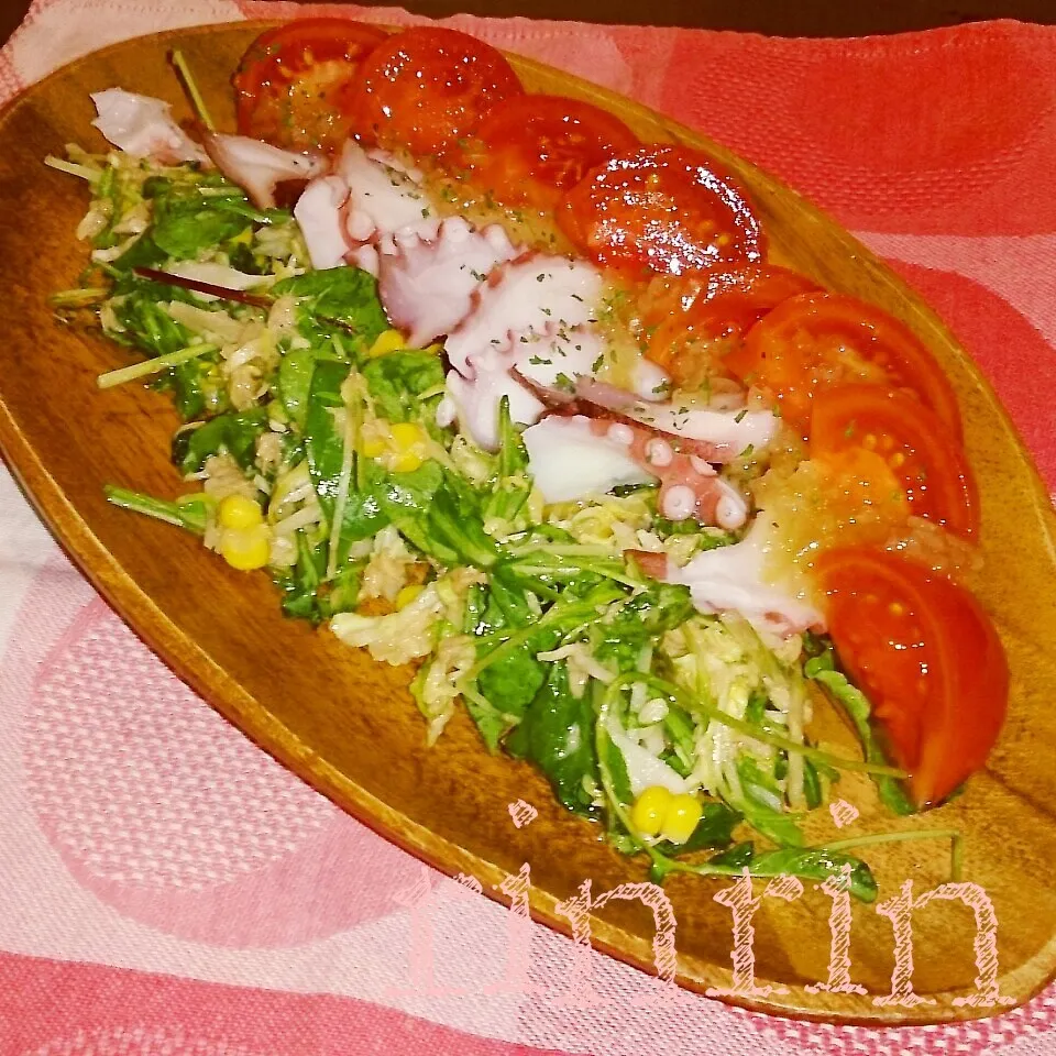 Snapdishの料理写真:4*17 本日のたこサラダ～♪|rinrin*mama*さん