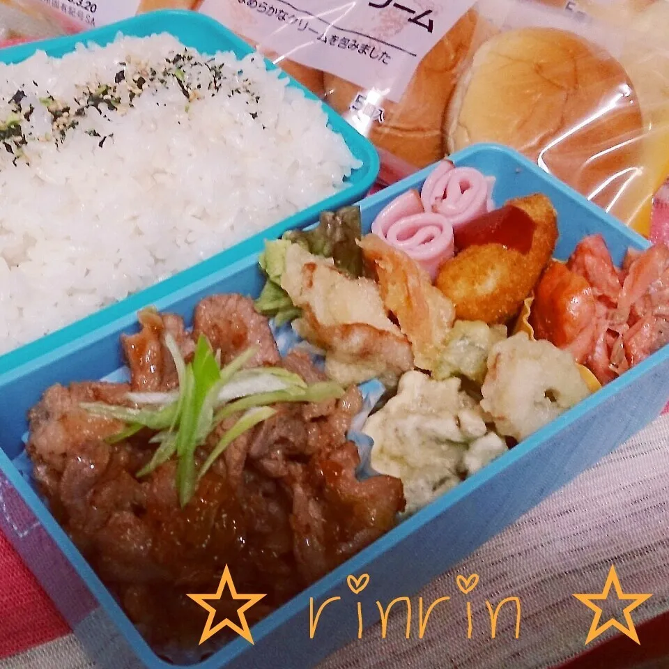 3*20 高一男子弁当～しょうが焼き～♪|rinrin*mama*さん