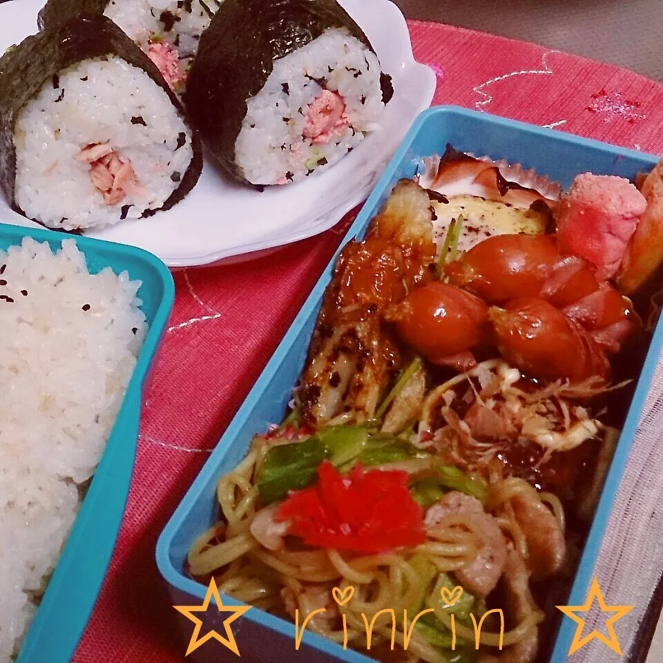 Snapdishの料理写真:2*26 高一男子弁当～塩焼きそば～♪|rinrin*mama*さん