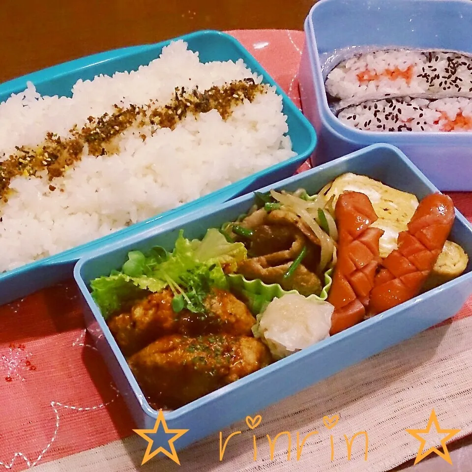 2*9 高一男子弁当～煮込み豆腐ハンバーグ～♪|rinrin*mama*さん