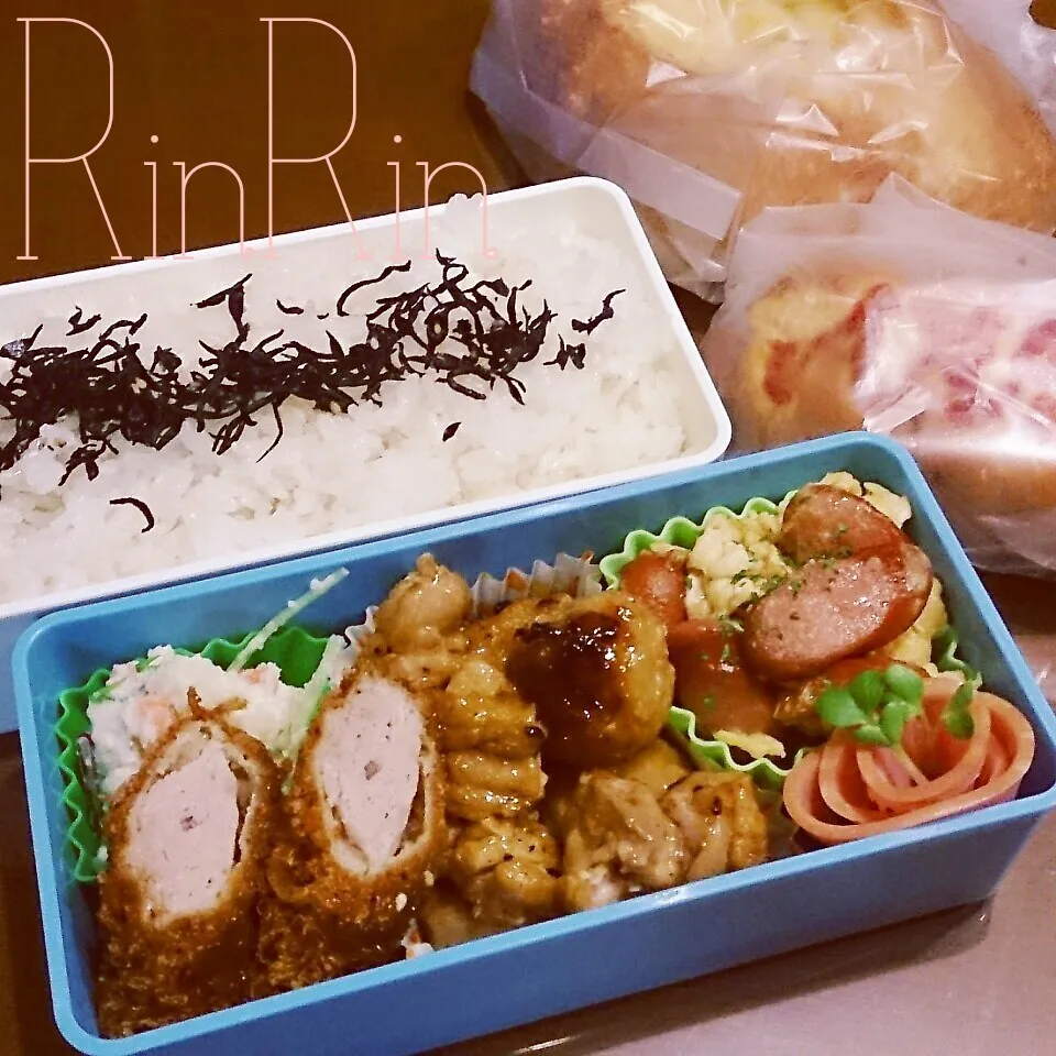 Snapdishの料理写真:12*26 高一男子弁当～味噌かつ～♪|rinrin*mama*さん