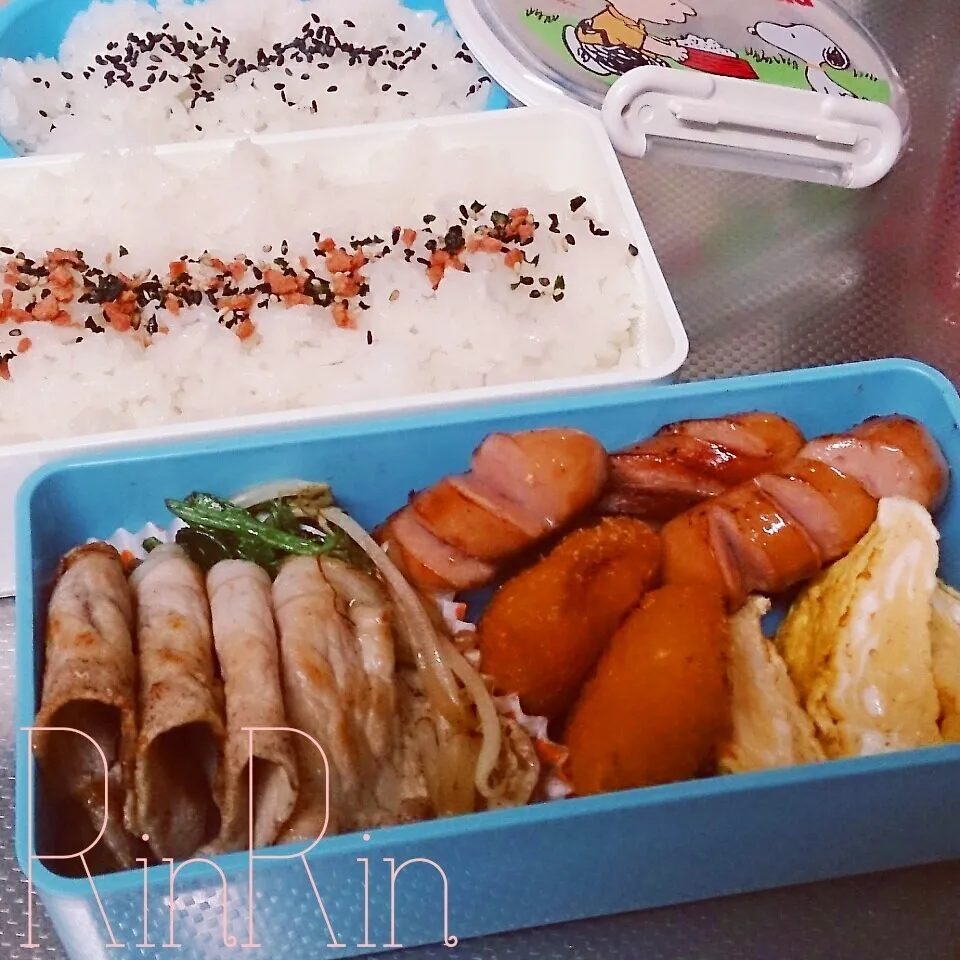 12*10高一男子弁当～ポークソテー～♪|rinrin*mama*さん