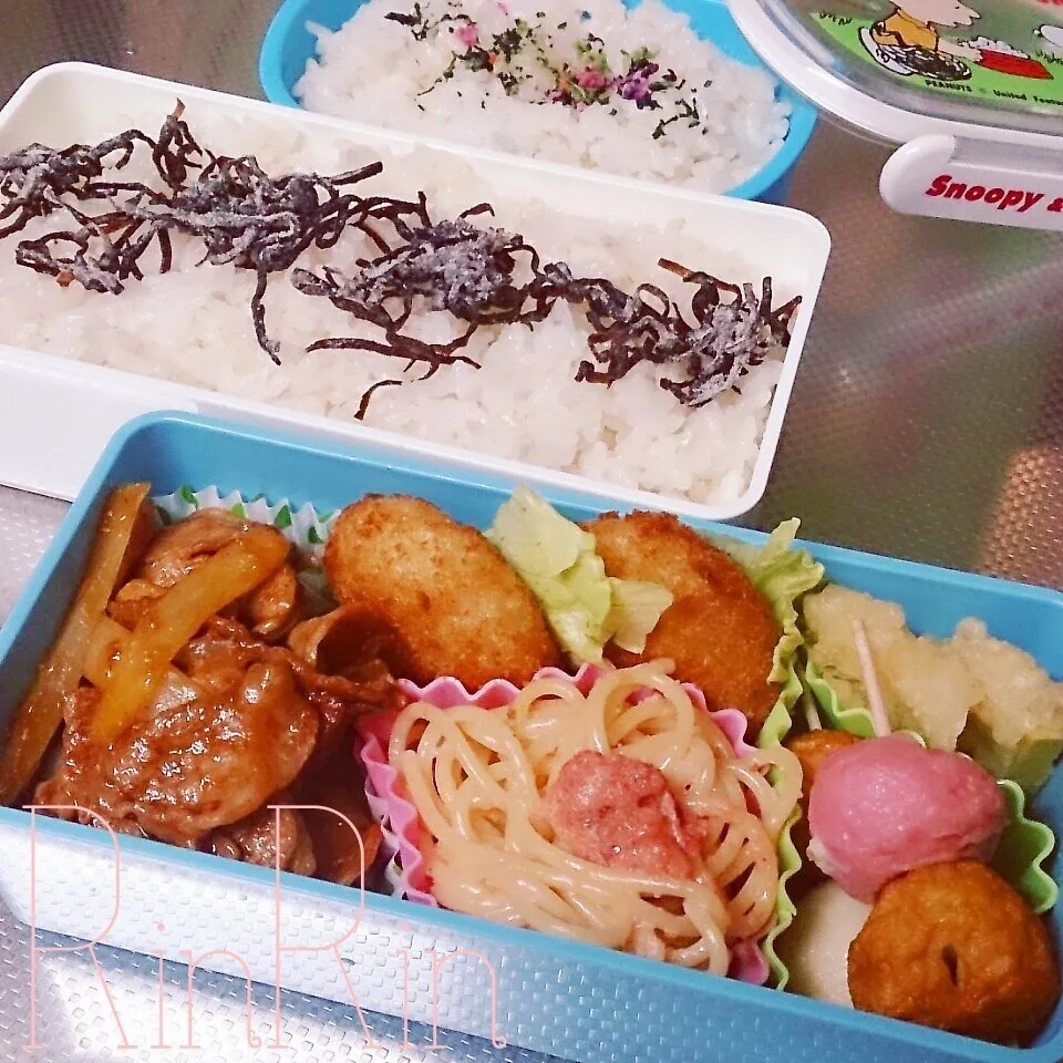 12*8 高一男子弁当～ポークケチャップ～♪|rinrin*mama*さん