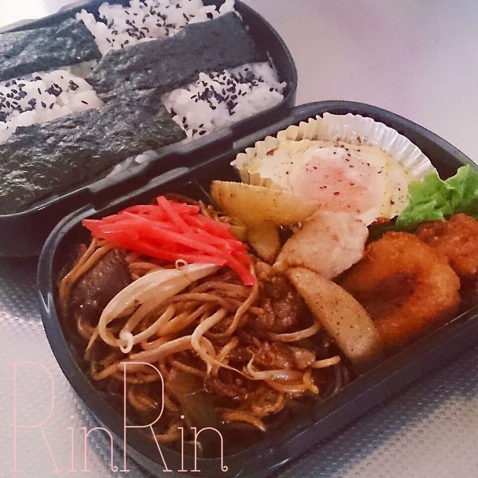 11*22 高一男子弁当～焼きそば～♪|rinrin*mama*さん