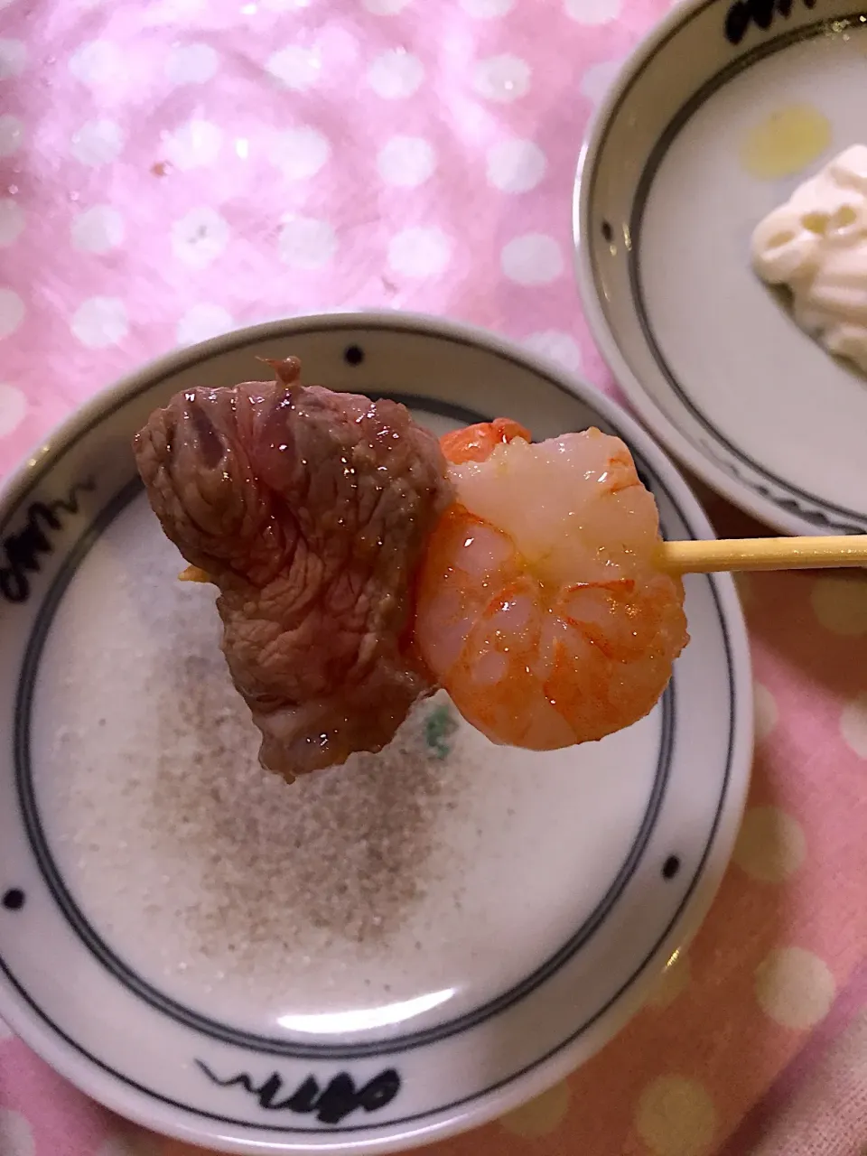 Snapdishの料理写真:サバの水煮缶アヒージョからのっ！
オイルフォンデュ👍食べる直前編♡|リッキーさん