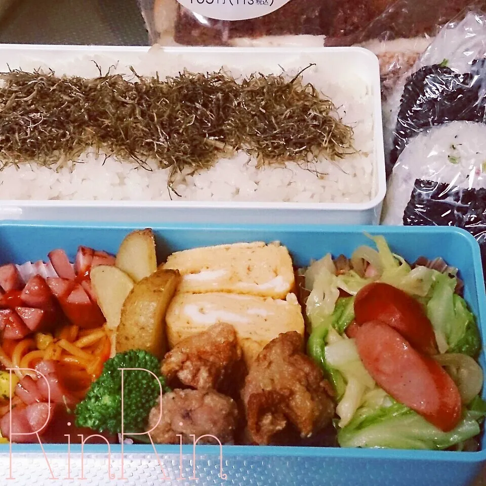 Snapdishの料理写真:10*31 高一男子弁当～スタミナ唐揚げ～♪|rinrin*mama*さん