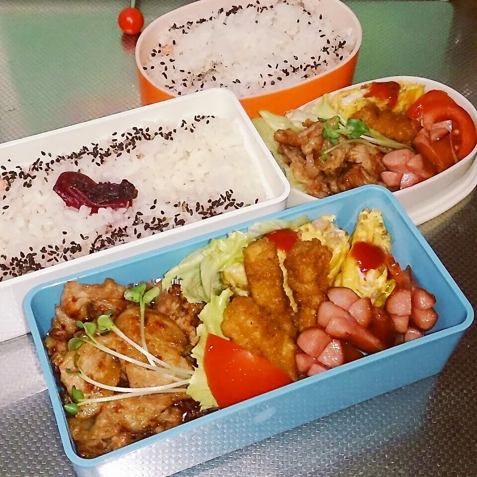 9*2 高一男子弁当＆自分弁当～♪|rinrin*mama*さん