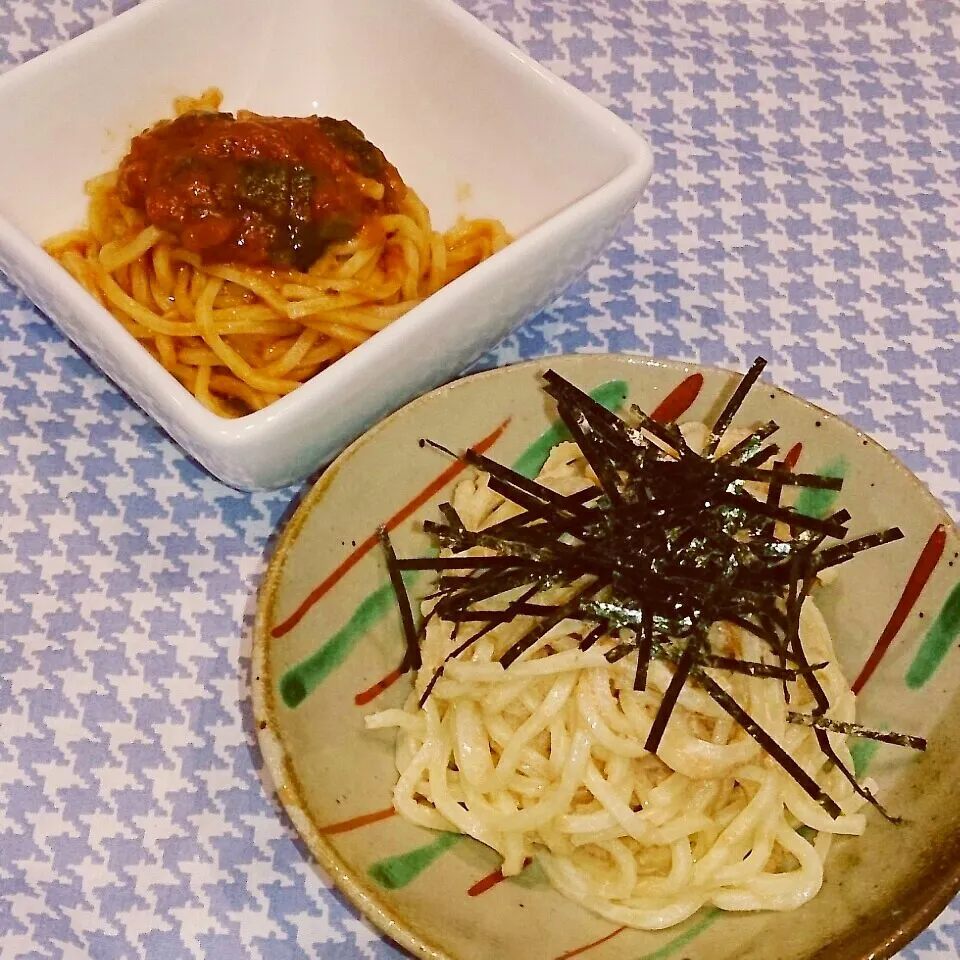 8*20 たらこパスタ＆トマトの冷製パスタ～♪|rinrin*mama*さん