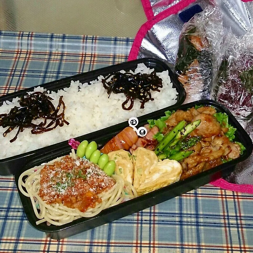 Snapdishの料理写真:6*18 高一男子弁当♪|rinrin*mama*さん