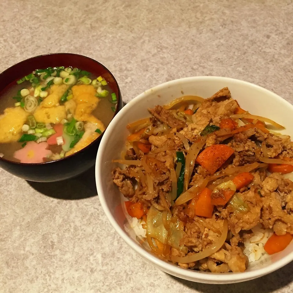 肉野菜炒め丼|tetsuさん