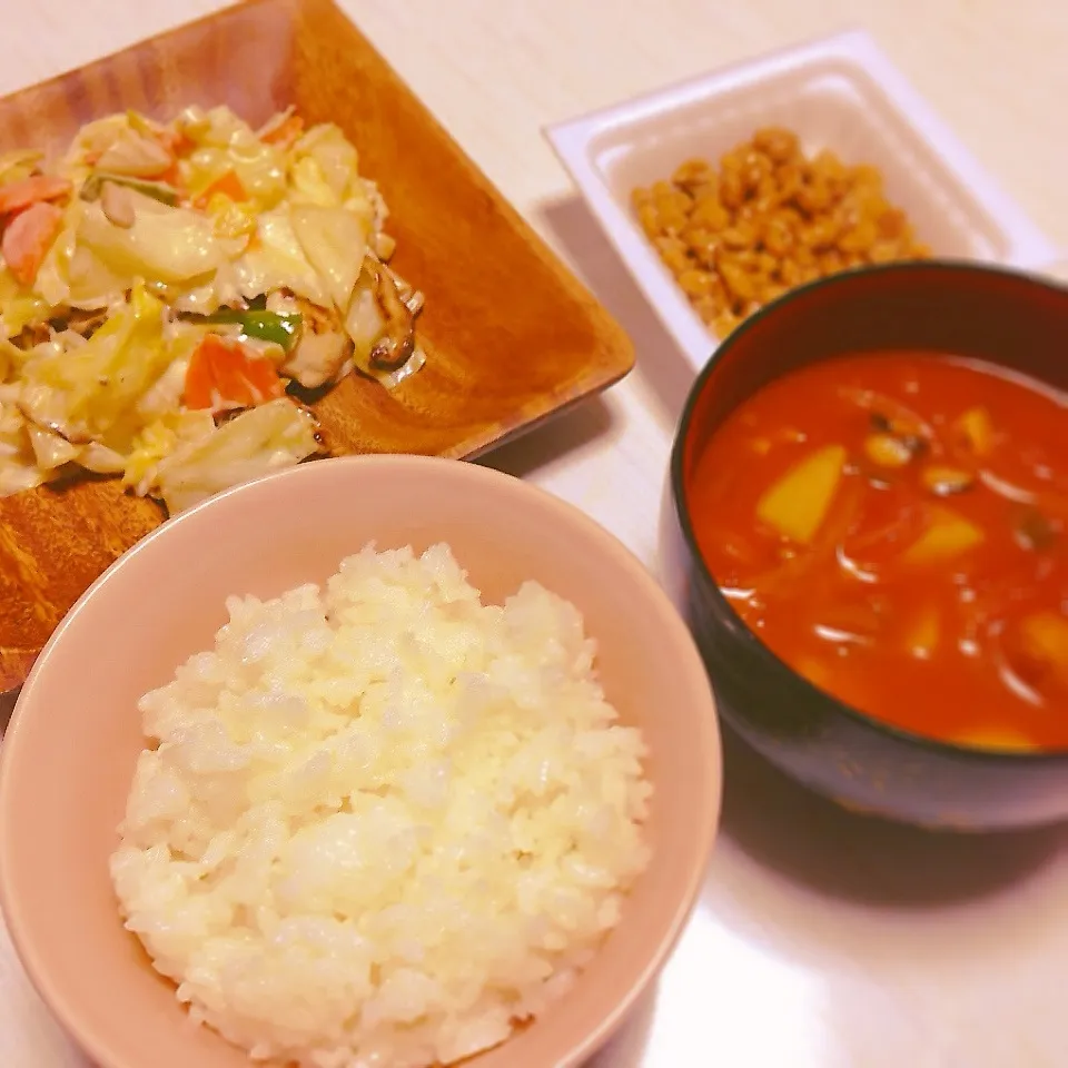 Snapdishの料理写真:晩ご飯|わさびまめさん