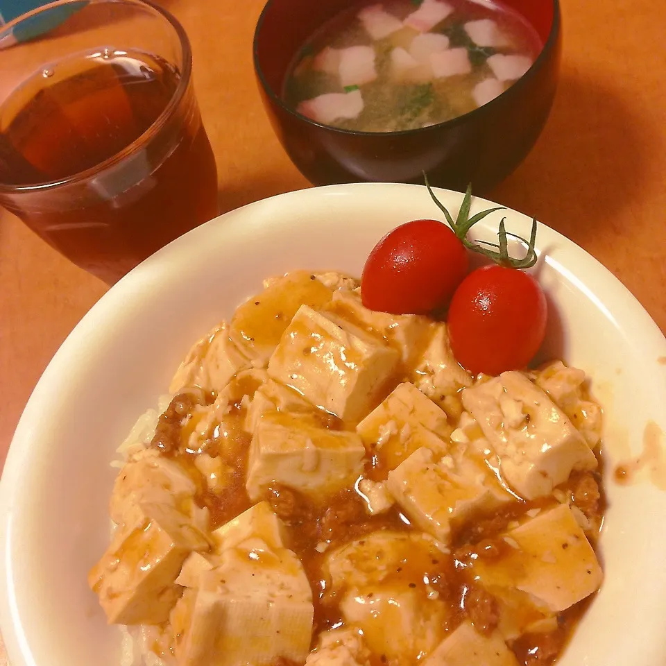 麻婆丼|わさびまめさん