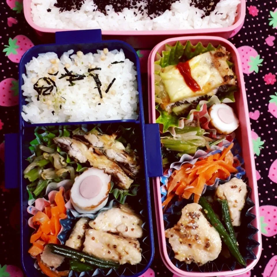 中学一年生🌾と三年生の🍱お弁当|yukinkoさん