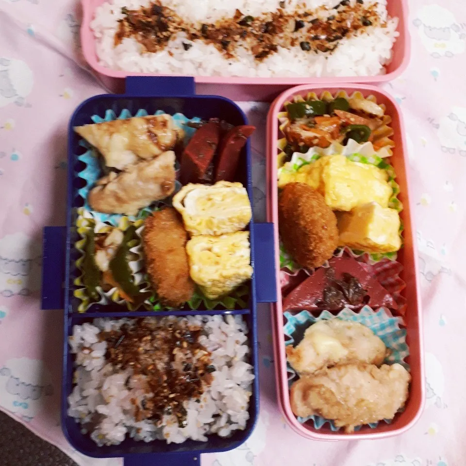 中学一年生🌾と三年生の🍱お弁当|yukinkoさん