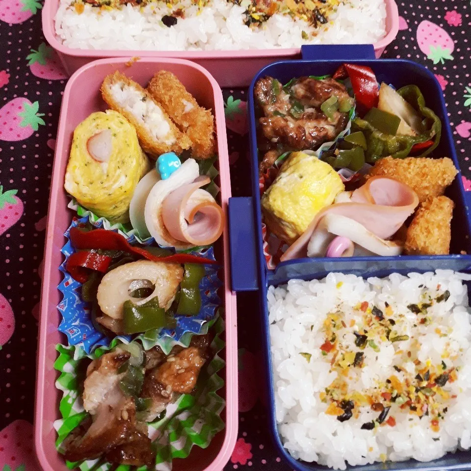 Snapdishの料理写真:中学一年生🌞三年生のお弁当|yukinkoさん