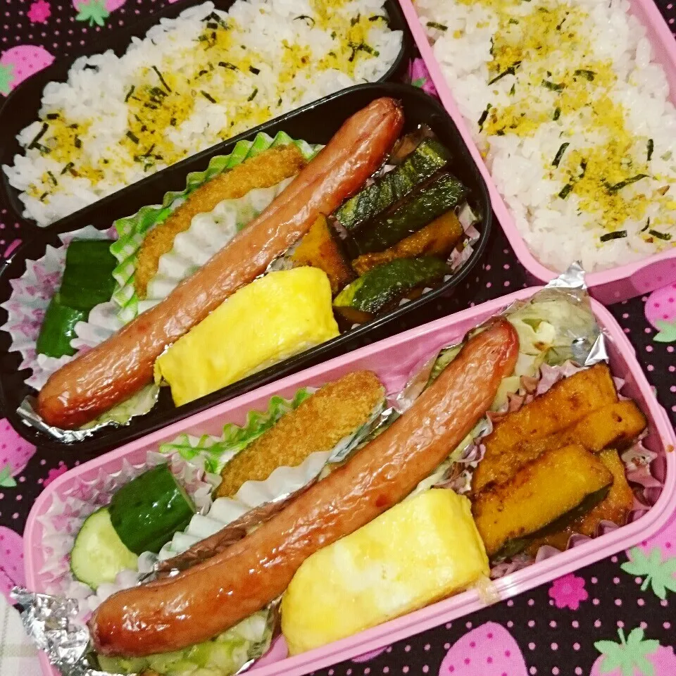 中学一年生と中学三年生の🍙🍱お弁当|yukinkoさん