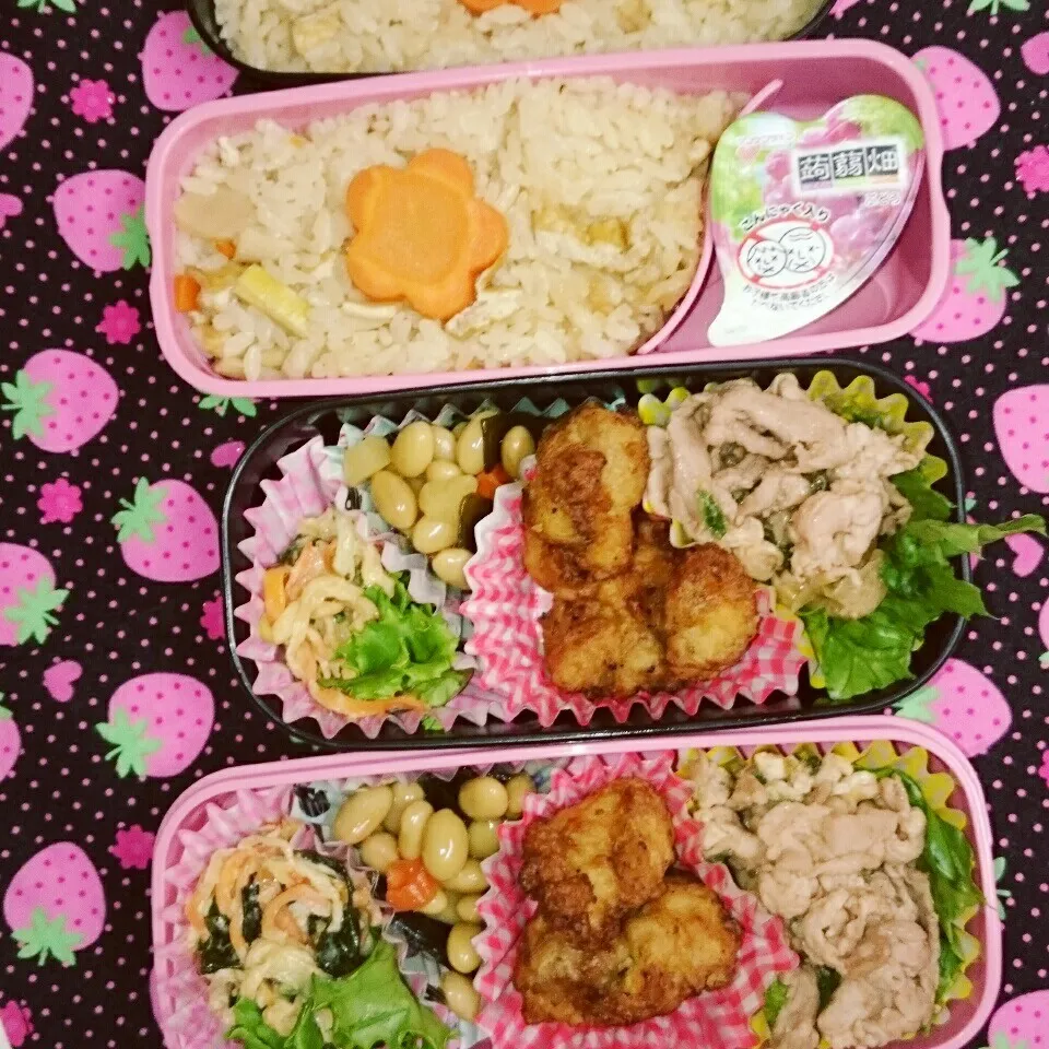 🍙中学一年生🌸と三年生のお弁当|yukinkoさん